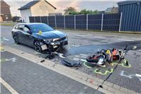 30.09.: Pkw und Krad kollidieren