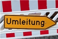 8.12.: Sperrung der Auffahrt auf die B9 