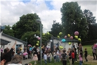 Abschlussfest der Kita Spatzennest in Sinzig mit Vorschulkindern und Familien