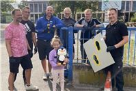 Aktion „Gelbe Füße“: Sicher zur Schule in Miesenheim