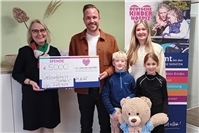 Anstatt Geburtstagsfeier: Unterstützung schwerstkranker Kinder im Westerwald Familie Ferger spendet 