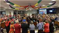 Ausgelassene Stimmung
im Historischen Rathaus