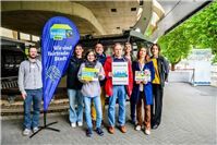 Außergewöhnliches Seilbahnfrühstück für mehr Fairness in Koblenz
