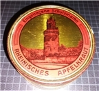 Blechdose der „Rheinischen Apfelkrautfabrik J.M. Schumacher Söhne“