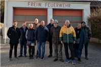 Bürgermeisterkandidat Christoph Scheuer bei Ortsbegehung in Gimmigen