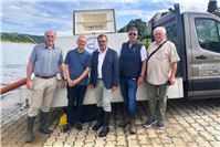 Das Aaltaxi macht Halt in Rolandseck