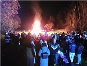 Das ganze Dorf auf den Beinen beim Martinsabend in Trimbs