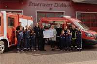 Dieblicher Jugendfeuerwehr freut sich über großzügige Spende