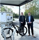 Einfach umsteigen: Neue
Fahrradabstellanlage am Bahnhof Miesenheim
