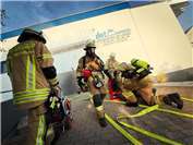 Feuerwehren üben den Ernstfall in Kettiger Firmenhalle