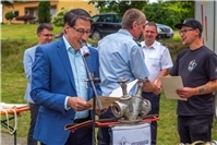 Feuerwehrfest Strimmig mit Fahrzeugsegnung und Wehrführer-Verabschiedung