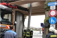 Hochwasser: Neuwieder Feuerwehr schließt vorsorglich erstes Deichtor