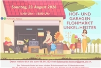 Hof- und Garagenflohmarkt in Unkel-Heister am 23. August 2026 mit vielen Schnäppchen