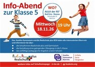 Informationsabend Klasse 5 zum Goethe- Gymnasium und Realschule plus in Bad Ems