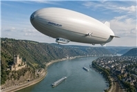 Innovative Schwerlast-Luftschiffe für Rhein-Transport bei Niedrigwasser