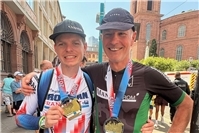Jörg und Niklas Schütz trotzten den Extrembedingungen bei der Ironman-Europameisterschaft Frankfurt