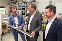 Josef Oster und Oliver Krügel besuchen Noll Werkstätten