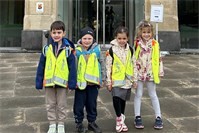 Kinder der Kita Storchennest besuchen Arp Museum