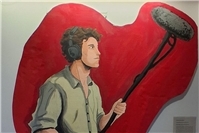 Kunstwerk des Monats März 2026: Karnevalsbühne mit Hollywood-Thema