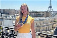 Leichtathletin Sophia Junk beim
Behindertensportfest „Sport verbindet“