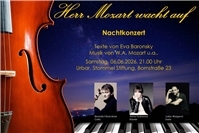 Literarisches Nachtkonzert mit Musik von W.A. Mozart