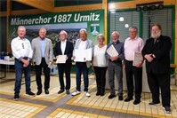 Männerchor 1887 Urmitz ehrt langjährige Mitglieder beim Familienabend