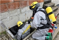 Moritz Poser schließt Bereichsausbilder CBRN-Ausbildung beim THW in Ahrweiler ab