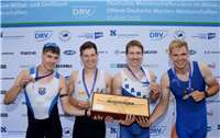 Simon Haible gewinnt DM-Gold im Männer-Vierer