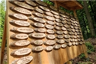 Spendenwand am Waldspielplatz Höhr-Grenzhausen montiert