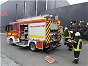 Übung der Feuerwehren: Großeinsatz - Feuer und vermisster Mitarbeiter