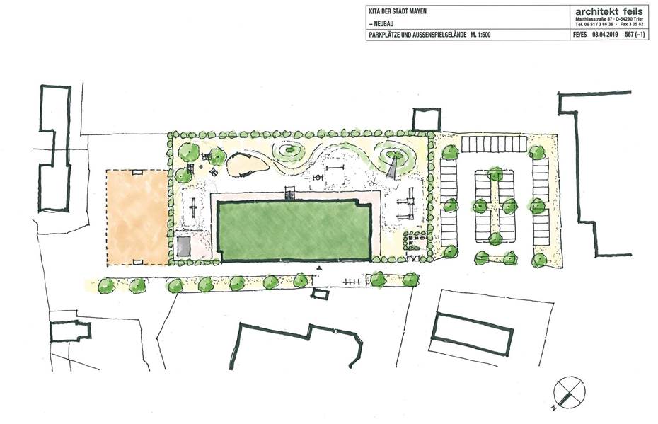 Antrag für den Bau einer
neuen Kindertagesstätte in
der Stadt Mayen ist gestellt!