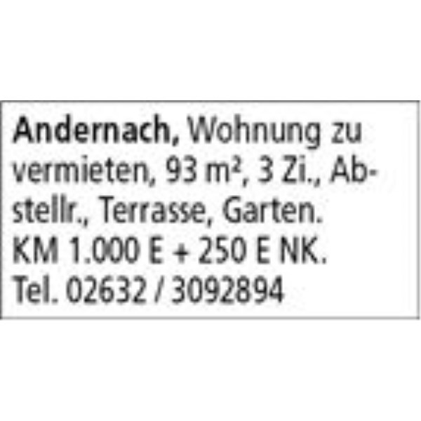 Anzeige