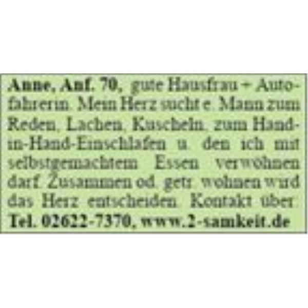 Anzeige