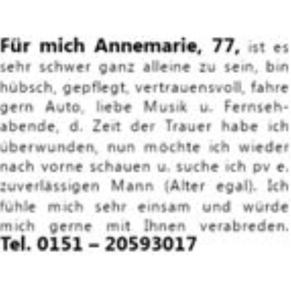 Anzeige