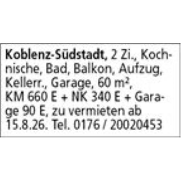 Anzeige
