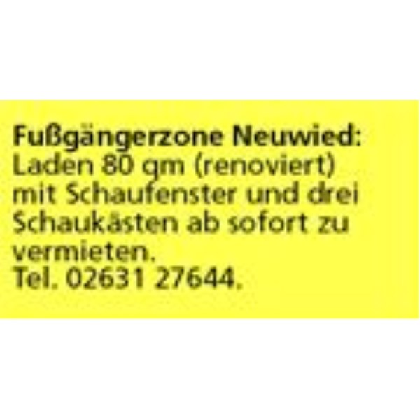 Anzeige
