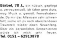 Bärbel, 78 J.,