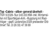 Top-Cabrio - silber