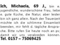 Ich, Michaela, 69 J.