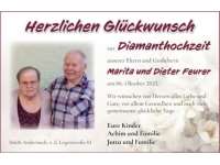 Diamantene Hochzeit Marita und Dieter Feurer