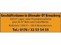 Vermietungsanzeige Gewerbe