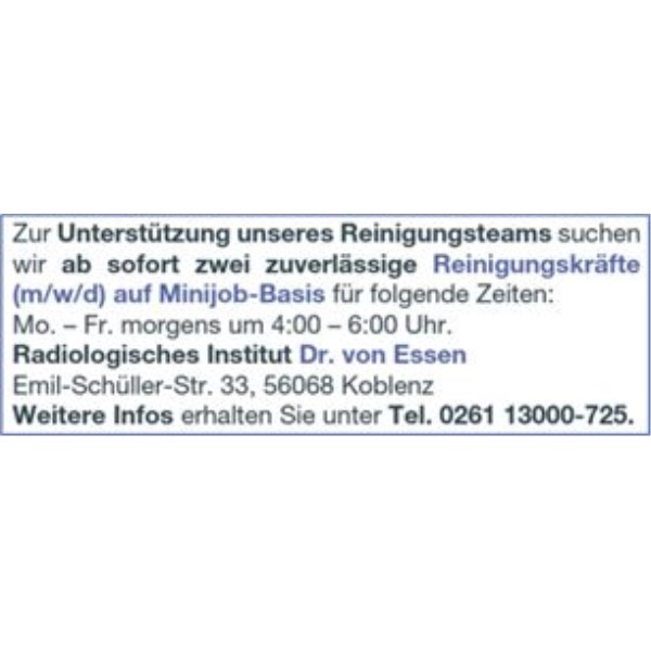 Anzeige