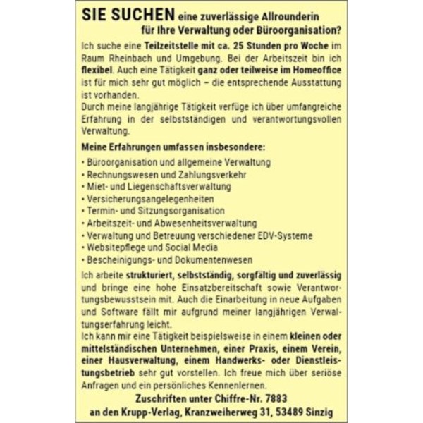 Anzeige