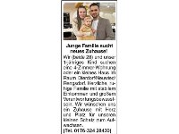 Junge Familie sucht neues Zuhause!, , Wir (beide 28) und unser 1-jähriges Kind suchen eine 4-Zimmer