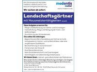 Stellenanzeige Landschaftsgärtner und Hausmeister, 1.Anzeige "2+1 Aktion"