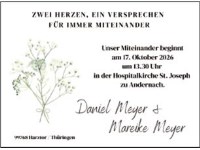 Anzeige Hochzeit