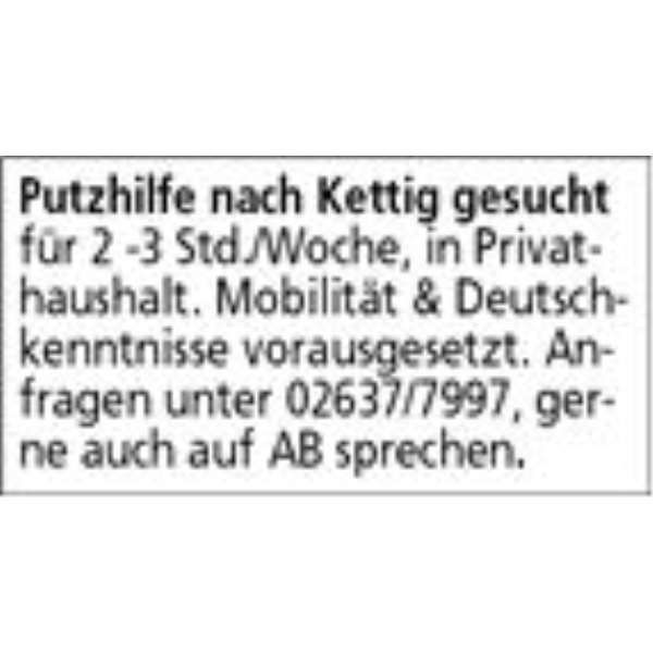 Anzeige