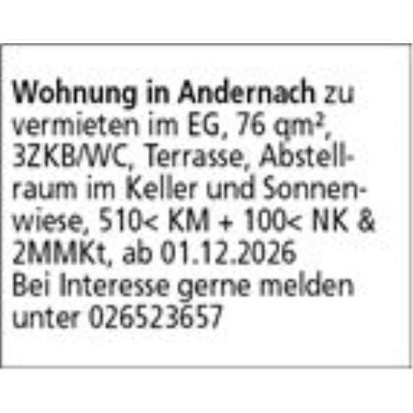 Anzeige