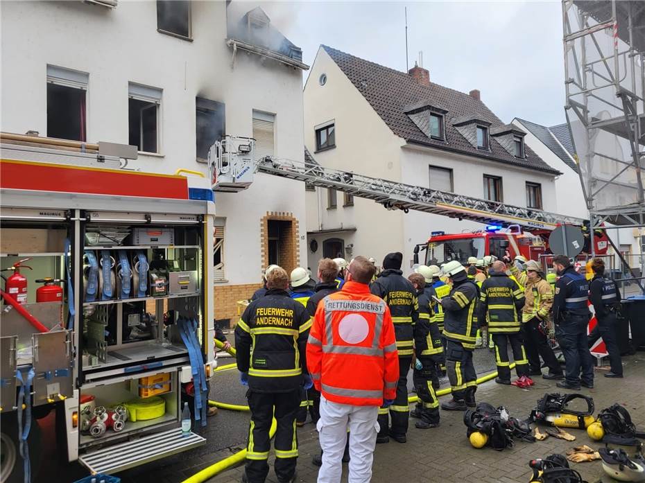 Andernach: Zwei Verletzte nach Wohnhausbrand