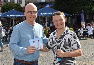 Sänger Liron Blumberg brachte DSDS-Flair in die Eifelstadt